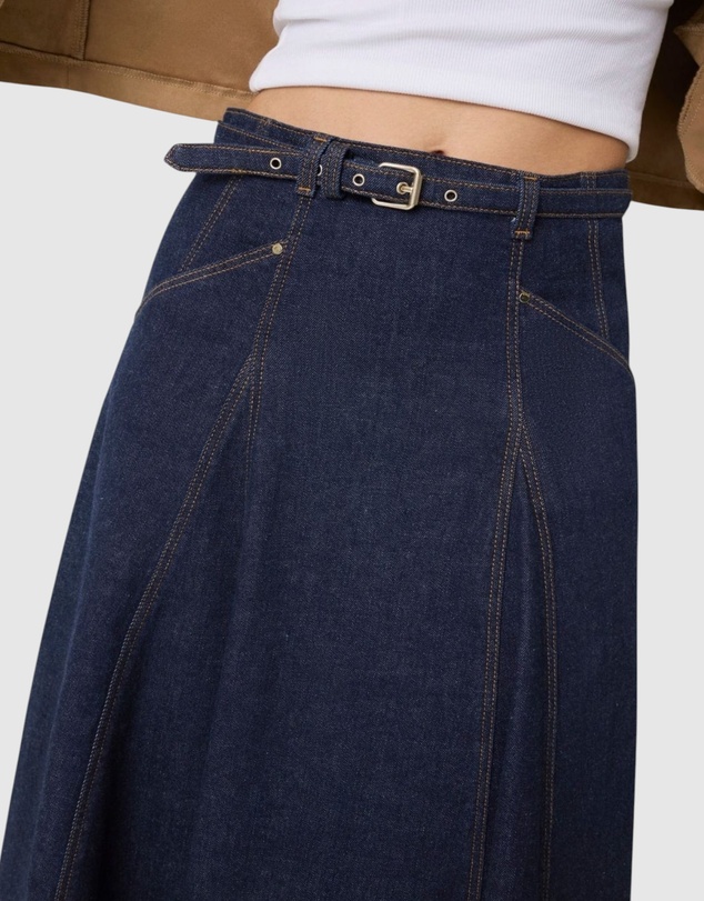 GUESS - Eco Rayne Denim Midi Skirt
