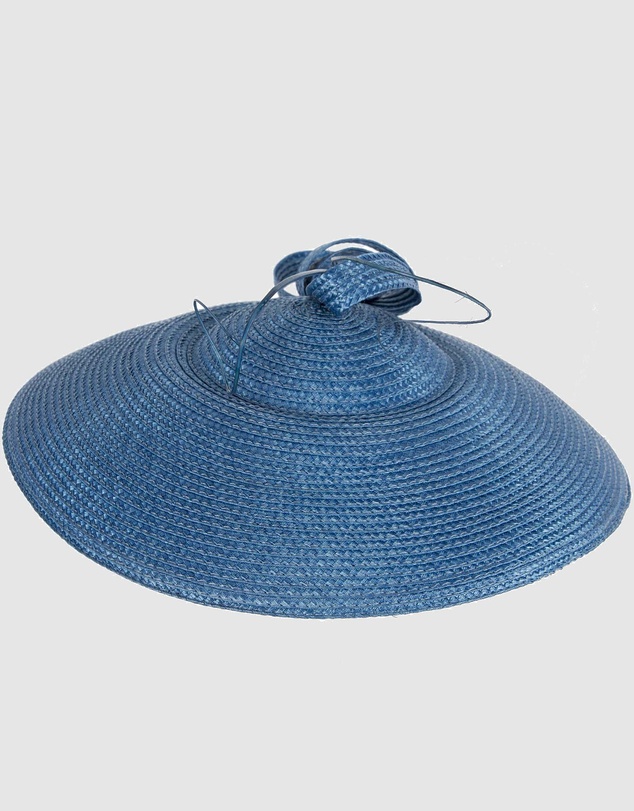 Max Alexander - Saucer Blue Racing Fascinator Hat