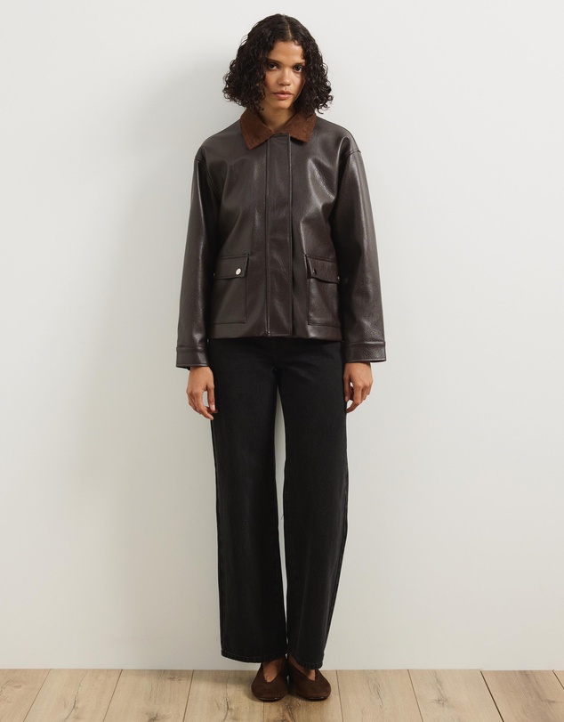 Atmos&Here - Mabel Leather Look Jacket