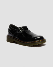 Dr Martens - Polley II T Bar Shoes - Kids-Teens