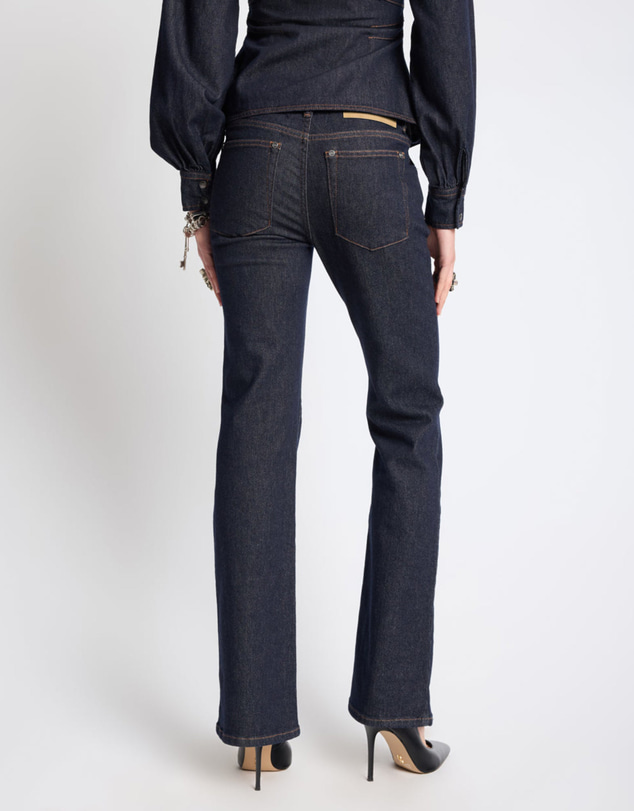 ONE TEASPOON - Alice Low Waist Bootcut Denim Jeans - Raw Indigo
