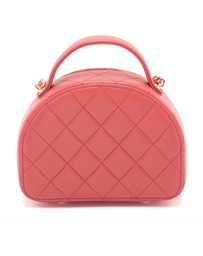 Pre-Loved by Azura Reborn - Pre-Loved Quilted Lambskin Chic Riviera Top Handle Vanity Case