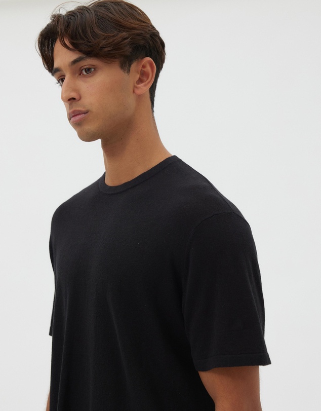 AERE - Linen Blend Knit T-shirt