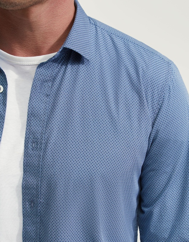 Oxford - Kenton Printed Cotton Shirt