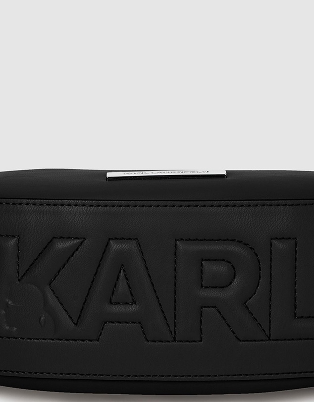 Karl Lagerfeld - Ikon Smooth Halfmoon Shoulder Bag