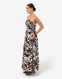 Forcast - Hazel Printed Strapless Dress