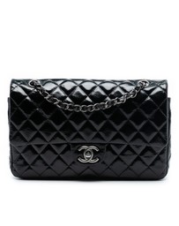 Pre-Loved by Azura Reborn - Pre-Loved Medium Classic Distressed Patent Double Flap