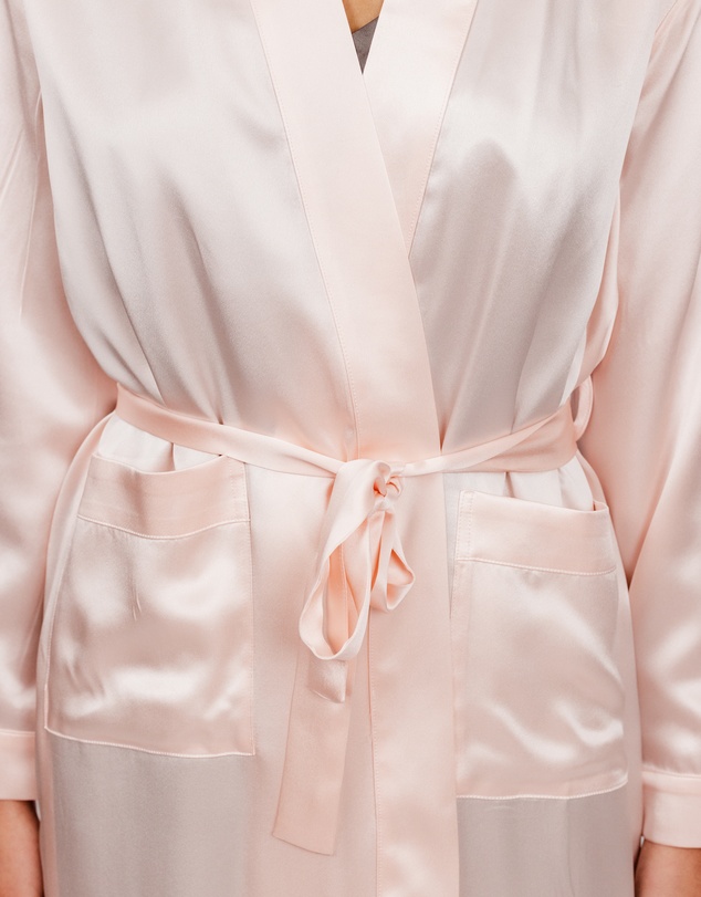 SILK MAGNOLIA - Silk Robe Dressing Gown