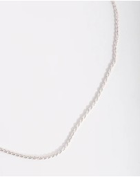 Lovisa - Silver Plated 60cm Rope Chain Necklace