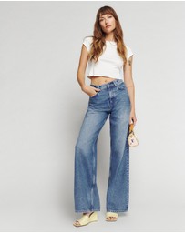 Reformation - Cary High Rise Slouchy Wide Leg Jeans