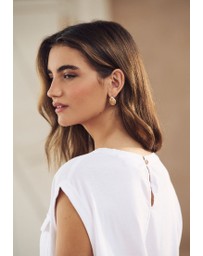 NEXT - Linen Blend Summer Front Pocket Top