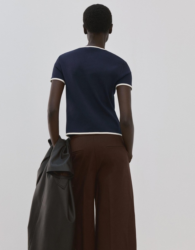M.N.G - Buttoned Cotton T-Shirt