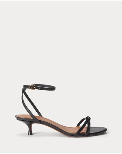 Polo Ralph Lauren - Leather Kitten-Heel Sandals - Women's