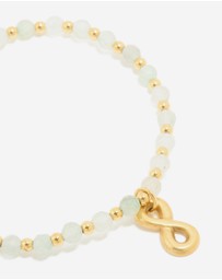 Lovisa - Waterproof Gold Plated Stainless Steel Semi Precious Infinity Stretch Bracelet