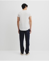 Country Road - Australian Cotton Longline Garment Dye T-shirt