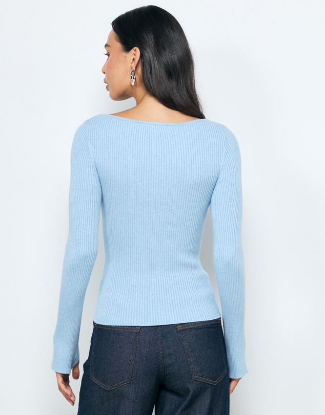 AERE - Eden Cashmere Blend Boat Neck Top