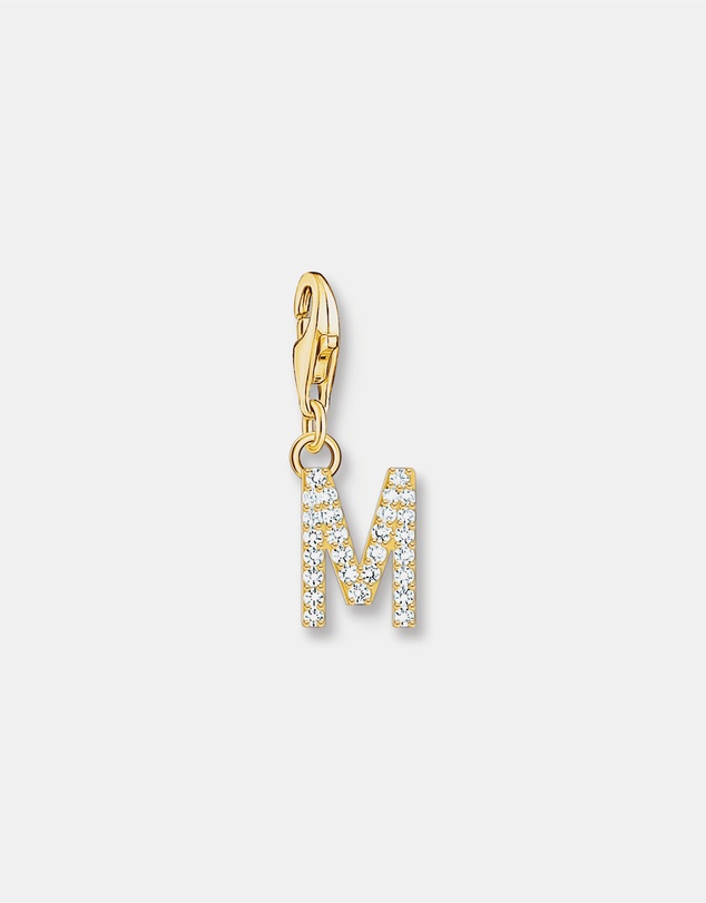 THOMAS SABO - Charm Pendant Letter M Gold Plated