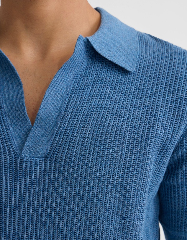 Oxford - Huck Lined Knitted Polo