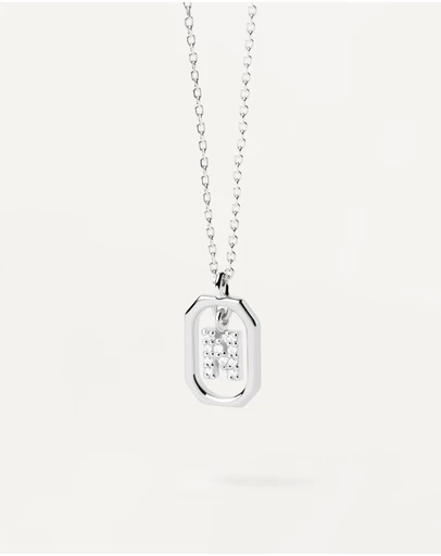 PDPAOLA - Mini Letter N Silver Necklace