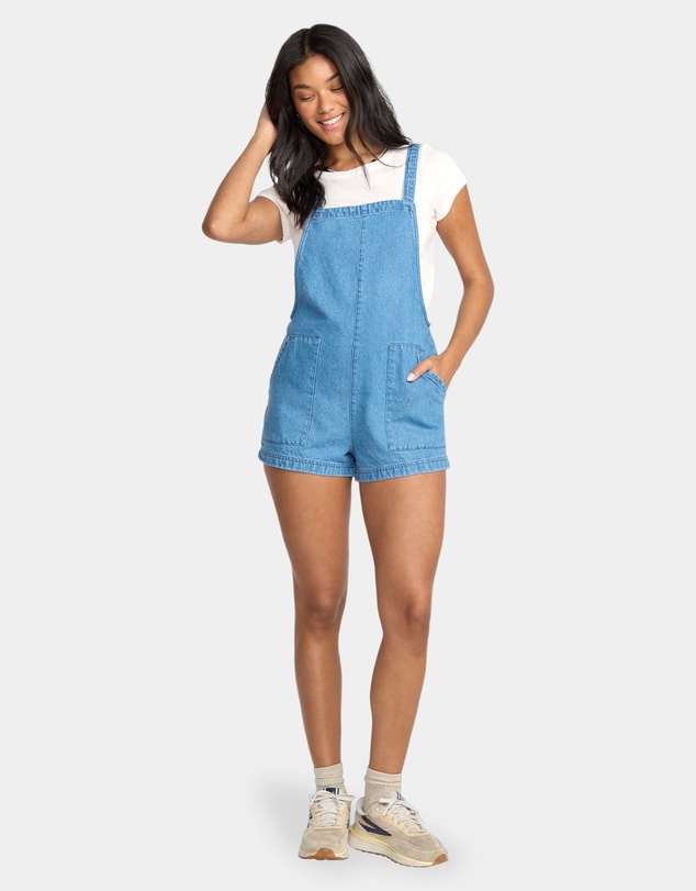 Billabong - Womens Beach Crush Denim Overalls