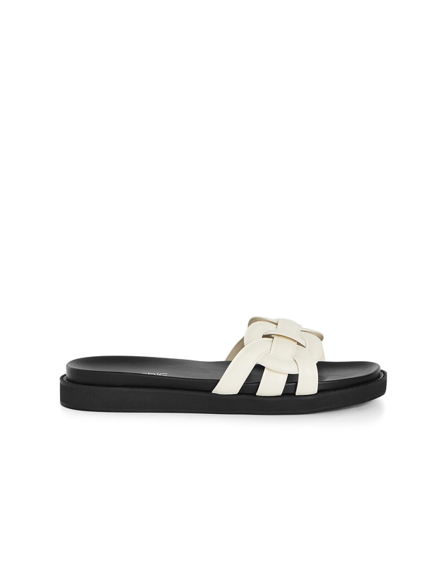 City Chic - Wide Fit Star Weave Slide