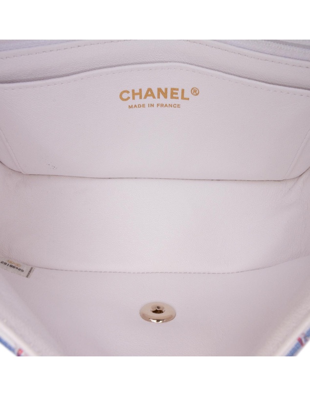 Pre-Loved by Azura Reborn - Pre-Loved Mini Rectangular Classic Printed Calfskin Single Flap