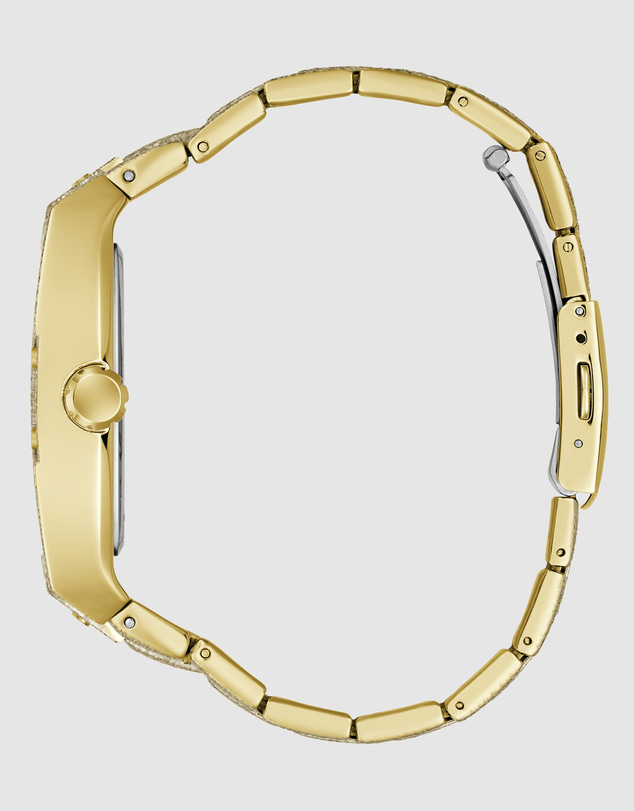 GUESS - GUESS Mens Gold-Tone Multifunction Watch