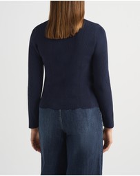 David Lawrence - Stace Scalloped Cardigan