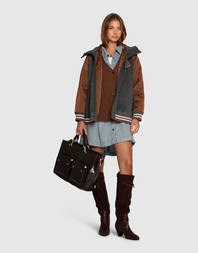 Belle & Bloom - Remix Bomber Varisty Jacket