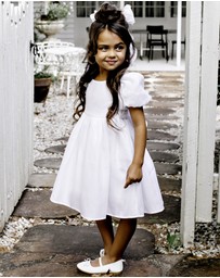 Designer Kidz - Noa Puff Sleeve Bow Back Dress