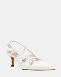 Steve Madden - Krave White Patent Heels