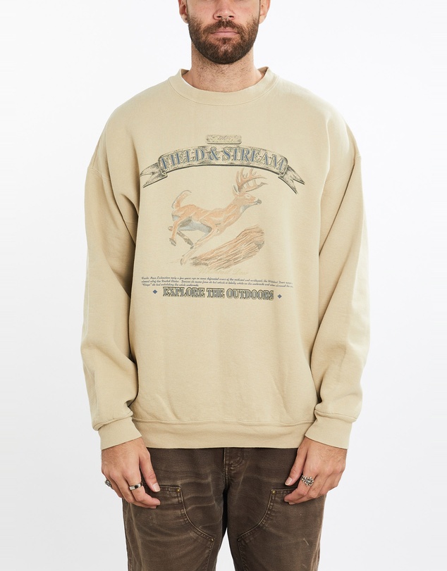 Vintage by The Real Deal - Pre Loved - Vintage 90s Field & Stream Deer Wildlife Sweatshirt