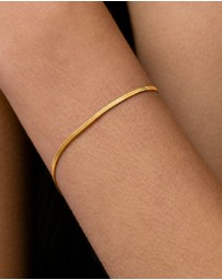 SAINT VALENTINE - Sphinx 2mm Snake Chain Bracelet - Gold