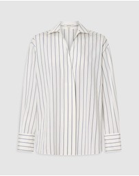 Oroton - Fluid Stripe Shirt