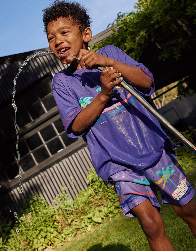 Goldie + Ace - Palm Beach Board Shorts - Babies-Kids