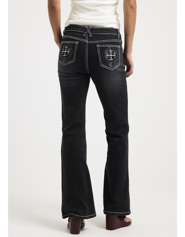 Neon Hart - Melrose Y2K Low Flare Denim Jeans