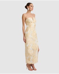 Romance by Honey and Beau - Seanna Bandeau V Neck Midi Dress
