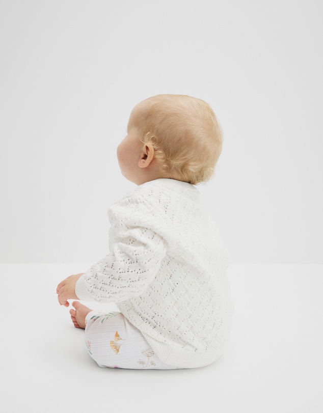 Country Road - Organically Grown Cotton Blend Pointelle Pull On Pant