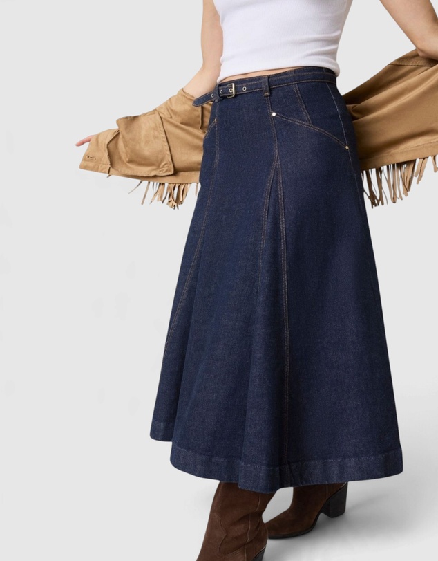 GUESS - Eco Rayne Denim Midi Skirt