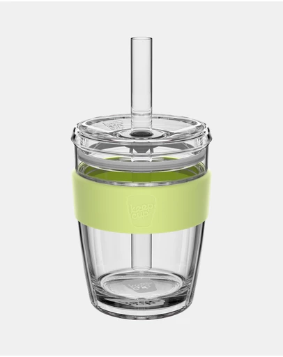KeepCup - Longplay Cold Cup 12oz Reusable Coffee Cup with Boba Straw Lid