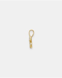 Zoe Olivia - 9K Gold Lab Grown Diamond Initial S Pendant