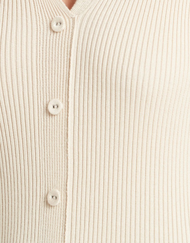 FRIEND of AUDREY - Madden Buttoned Knit Dress