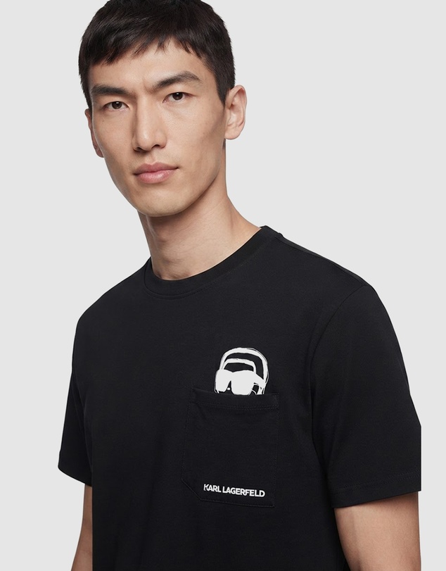 Karl Lagerfeld - Ikon Outline Pocket T-Shirt