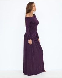 Dazie - She's All That LS Jersey Maxi Dress