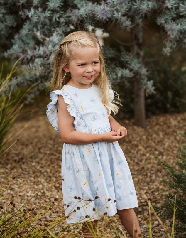 Bebe by Minihaha - Libby Embroidered Butterfly Dress - Babies