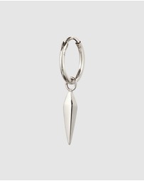 Kuzzoi - ICONIC EXCLUSIVE - Earrings Men Single Hoop 925 Sterling Silver