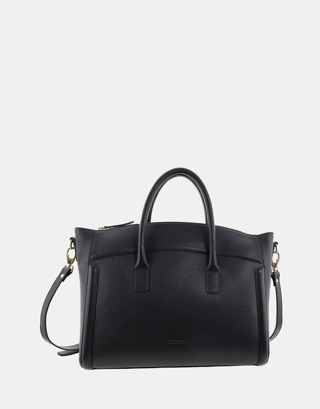 Pierre Cardin - Pierre Cardin Genuine Leather Square Tote Crossbody Bag