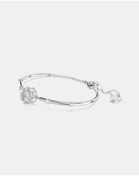 Swarovski - Constella Bangle, Round Cut, Dancing Stone, White, Rhodium Plated
