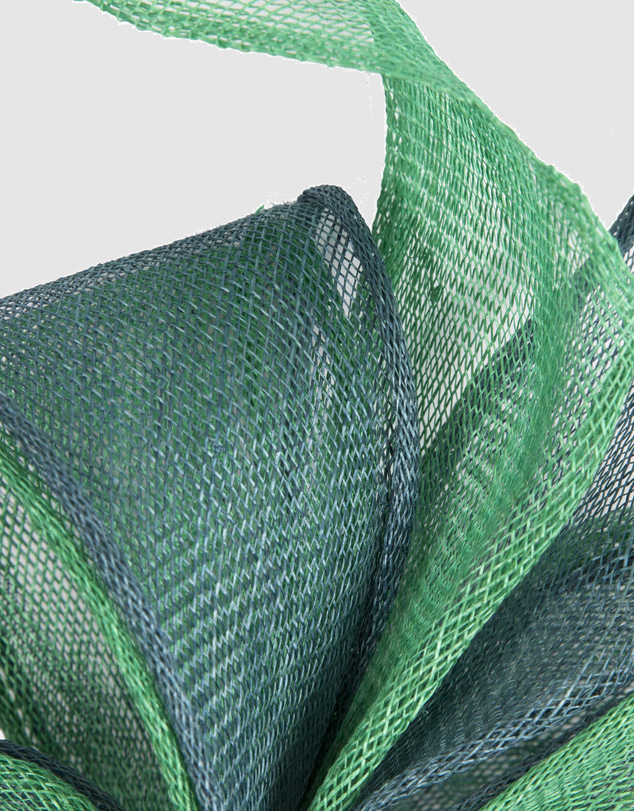 Max Alexander - Green Sinamay Bow Racing Fascinator