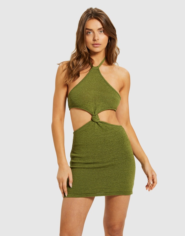 Subtitled - Jayla Knot Front Knit Dress